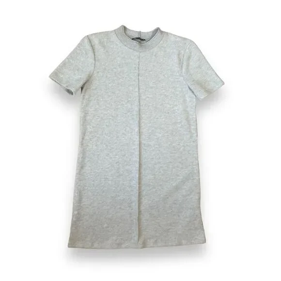 ❌❌ NOT FOR SALE Zara Gray Soft Sweater Mini Dress Sz Medium - Picture 4 of 11
